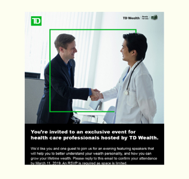 TD Bank RRSP Healthcare Emailer